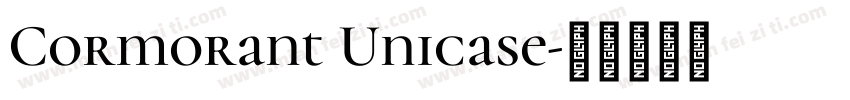 Cormorant Unicase字体转换
